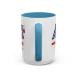 Trump 47 Coffee Mug - American Flag Lettering