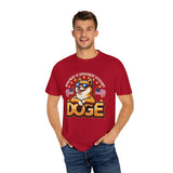 DOGE Department of Government Efficiency T-Shirt w/ Dog & American Flags