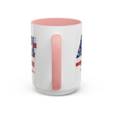 Trump 47 Coffee Mug - American Flag Lettering