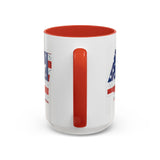 Trump 47 Coffee Mug - American Flag Lettering