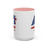 Trump 47 Coffee Mug - American Flag Lettering