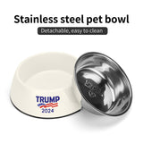 Trump 2024 Dog or Cat - Pet Food Bowl