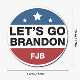 Lets Go Brandon 4 Piece Wood Coaster Set