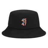 Trump 45-47 Embroidered Bucket Hat