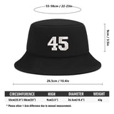 Trump #45 Embroidered Bucket Hat