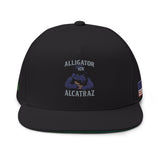 Alligator Alcatraz Embroidered Hat - Gator and Flag on Sides