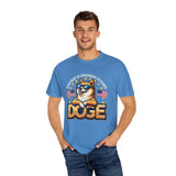 DOGE Department of Government Efficiency T-Shirt w/ Dog & American Flags