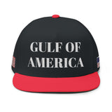 Gulf of America Embroidered  Hat w/ American Flag on Both Sides