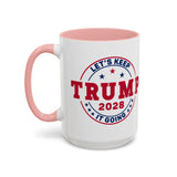 Trump 2028 Coffee Mug - Let's Keep it Going - Large 15 oz