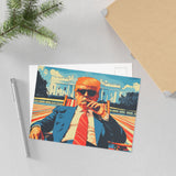 Political Postcards - Retro Style Trump on White House Lawn (pack of 10)