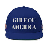 Gulf of America Embroidered  Hat w/ American Flag on Both Sides
