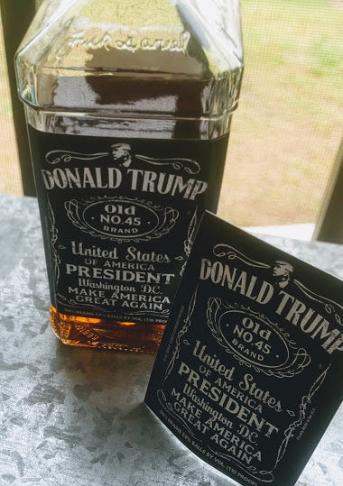 Trump Bourbon Label Sticker