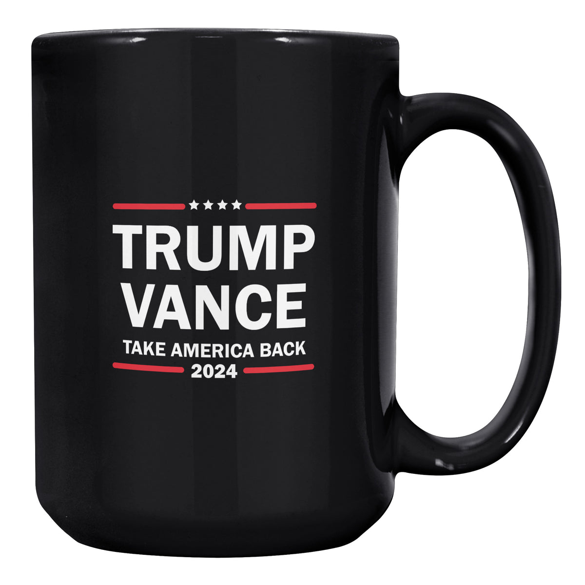 Trump Vance 2024 Take America Back Black Coffee Mug  officialtrump2024store