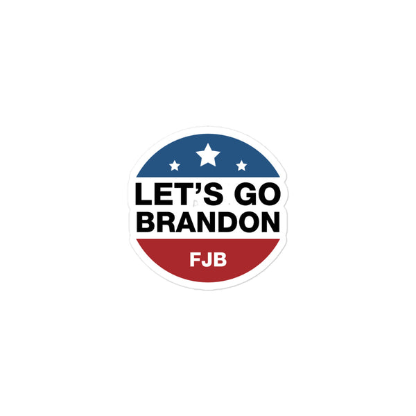 Round Let's Go Brandon #fjb Sticker