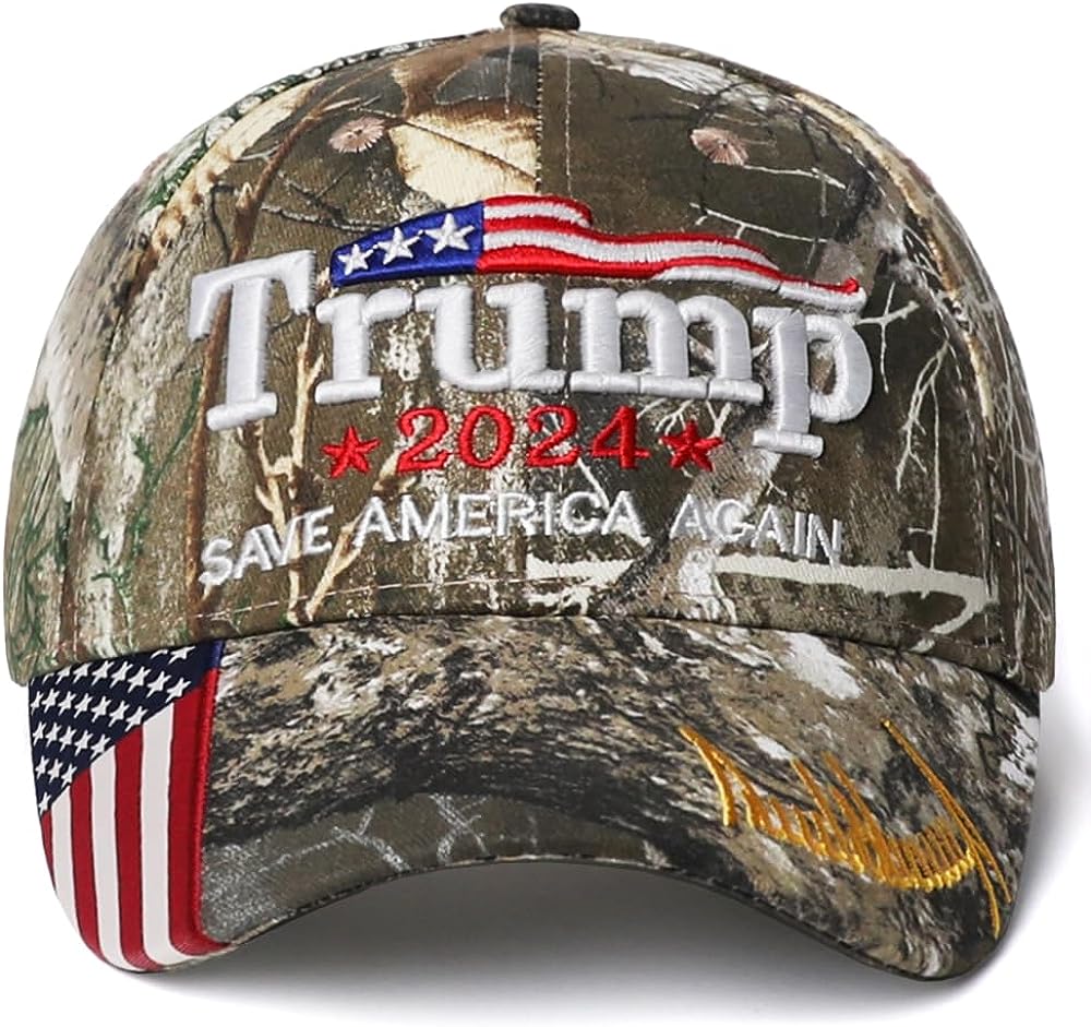 Trump 2024 Camo Hat Save America Again Signature Bill officialtrump2024store
