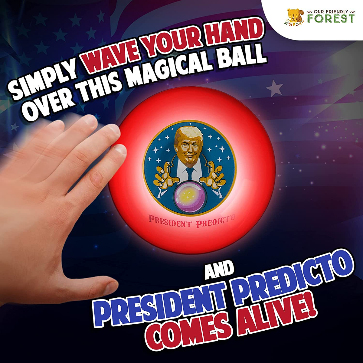 2 Pack Talking President Predicto & Trump Mug for Dad - Trump Fortune Teller Ball Lights Up & Speaks Answer to your Questions - Mug Says 5 Lines in Donalds REAL 2 Pack Talking President Predicto & Trump Mug for Dad - Trump Fortune Teller Ball Lights Up & Speaks Answer to your Questions - Mug Says 5 Lines in Donalds REAL
