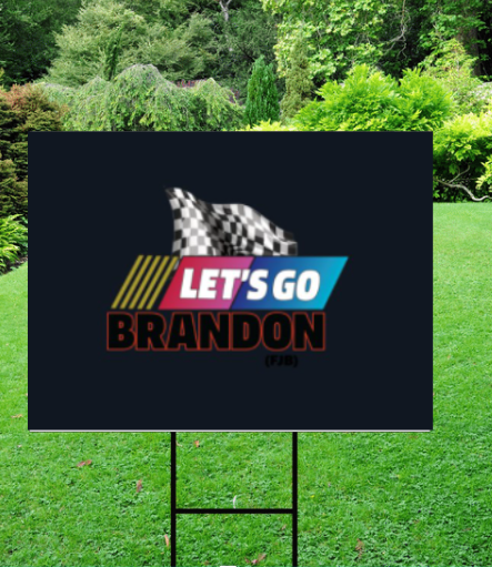 Let's Go Brandon Yard Sign - Trump 2024  Sign for Lawn