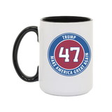 Trump 47 Make America Great Again 15 Oz Coffee Mug