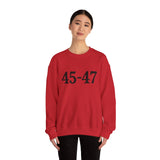 Trump 45-47 Heavy Blend Crewneck Sweatshirt/Sweater