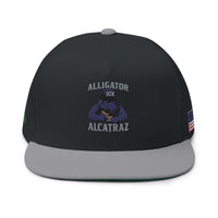 Alligator Alcatraz Embroidered Hat - Gator and Flag on Sides