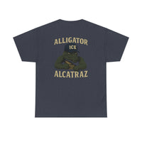 Alligator Alcatraz - Gator wearing ICE hat on a  T-Shirt