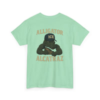 Alligator Alcatraz - Gator wearing ICE hat on a  T-Shirt