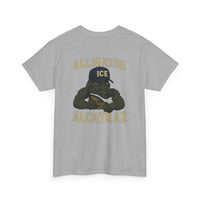 Alligator Alcatraz - Gator wearing ICE hat on a  T-Shirt