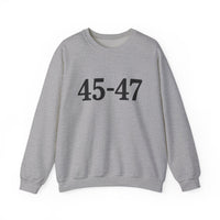 Trump 45-47 Heavy Blend Crewneck Sweatshirt/Sweater