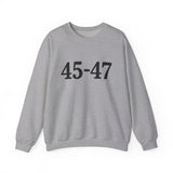 Trump 45-47 Heavy Blend Crewneck Sweatshirt/Sweater