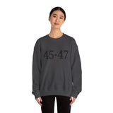 Trump 45-47 Heavy Blend Crewneck Sweatshirt/Sweater