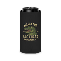 Alligator Alcatraz Can Cooler - Fun Drink Holder Insulator Koozie (Slim or Regular can)