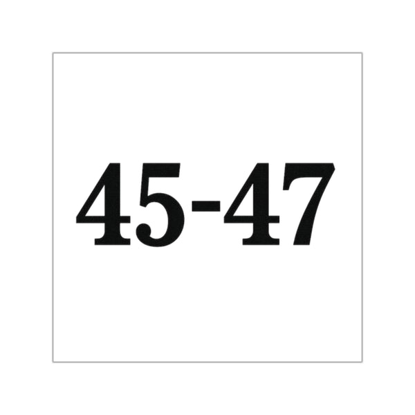 Trump 45-47 Vinyl Sticker 3.5"