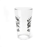 Alligator Alcatraz 16oz Pint Glass Beer Mug