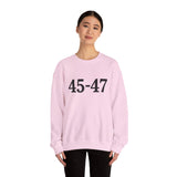 Trump 45-47 Heavy Blend Crewneck Sweatshirt/Sweater