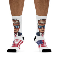 Trump Patriotic Graphic Crew Socks