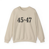 Trump 45-47 Heavy Blend Crewneck Sweatshirt/Sweater