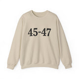 Trump 45-47 Heavy Blend Crewneck Sweatshirt/Sweater