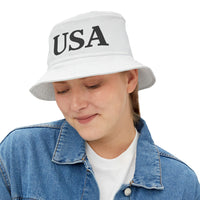 USA Trump White Bucket Hat