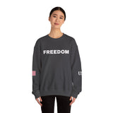 Freedom Sweatshirt - Charlie Kirk Tribute American Flag & USA on Sleeves Sweatshirt/Sweater
