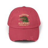 Alligator Alcatraz Everglades FL 2025 Distressed Cap - Printed Vintage Hat