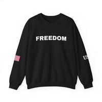 Freedom Sweatshirt - Charlie Kirk Tribute American Flag & USA on Sleeves Sweatshirt/Sweater