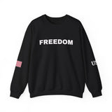 Freedom Sweatshirt - Charlie Kirk Tribute American Flag & USA on Sleeves Sweatshirt/Sweater