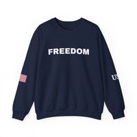 Freedom Sweatshirt - Charlie Kirk Tribute American Flag & USA on Sleeves Sweatshirt/Sweater