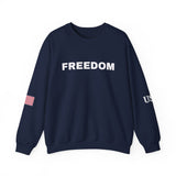 Freedom Sweatshirt - Charlie Kirk Tribute American Flag & USA on Sleeves Sweatshirt/Sweater
