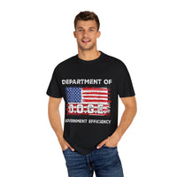 Department of Government Efficiency T-Shirt DOGE w/ America Flag