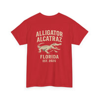 Alligator Alcatraz Logo T-Shirt – Swamp Tough Style for Rebels & Gator Fans