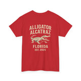 Alligator Alcatraz Logo T-Shirt – Swamp Tough Style for Rebels & Gator Fans