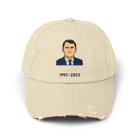 Charlie Kirk 1993–2025 Memorial Tribute Distressed Hat