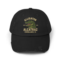 Alligator Alcatraz Everglades FL 2025 Distressed Cap - Printed Vintage Hat