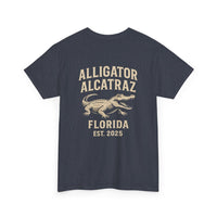 Alligator Alcatraz Logo T-Shirt – Swamp Tough Style for Rebels & Gator Fans